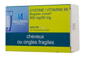 Cystine-Vitamine B6 500mg Biogaran - Chute des cheveux - Pharmacie ...
