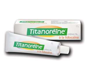 Titanoreine à la lidocaîne crème - Hémorroides - Pharmacie et Nature